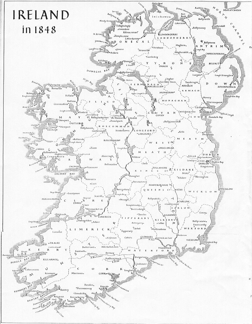 Map of Ireland